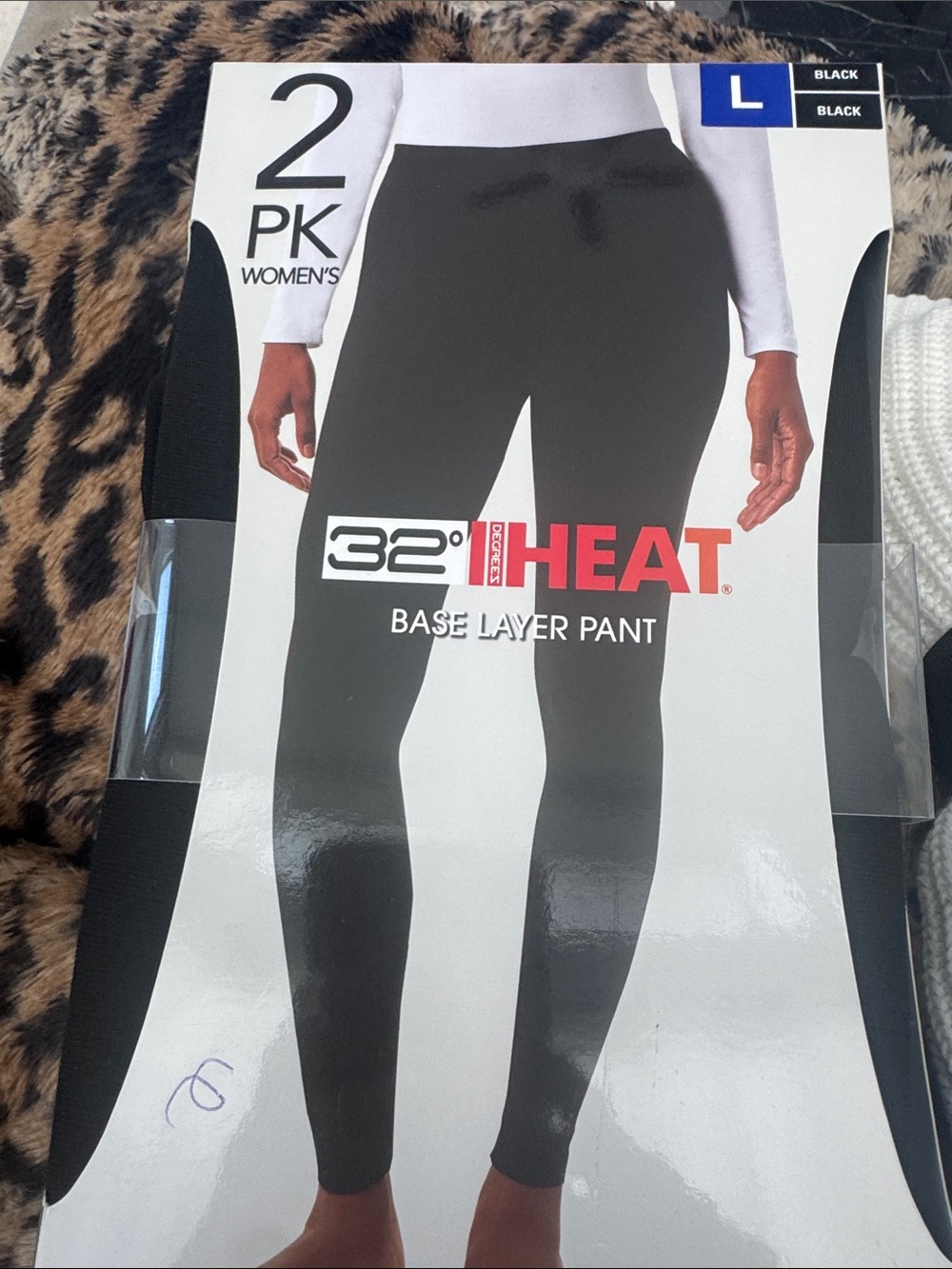 Women's Black Base Layer Pants - 2 Pack